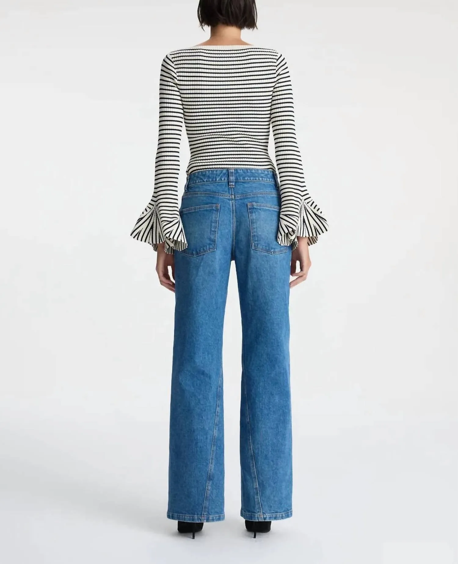 A.L.C. - Striped Aster Knit Top