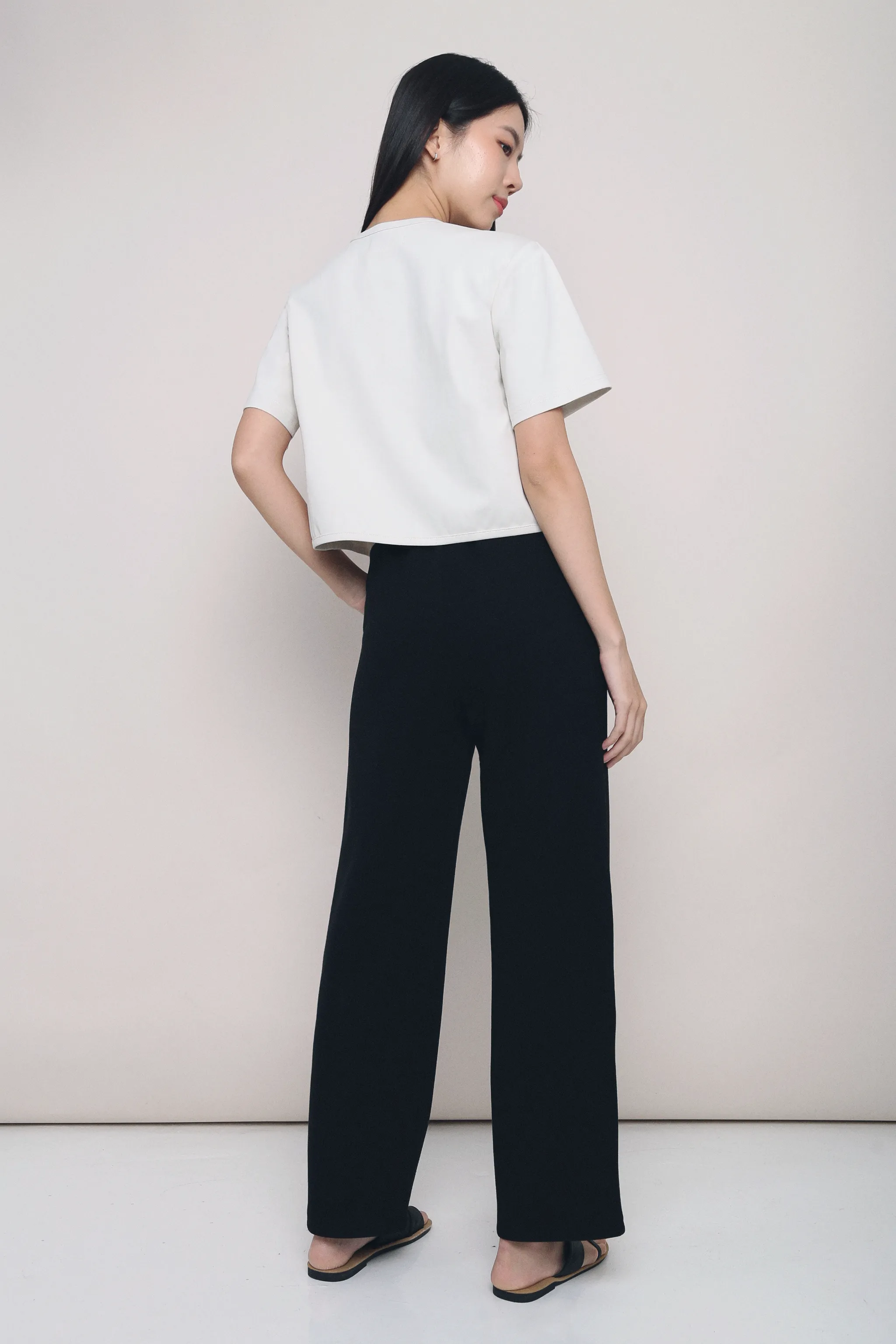 Avalon Straight Leg Slacks Black (Backorder)