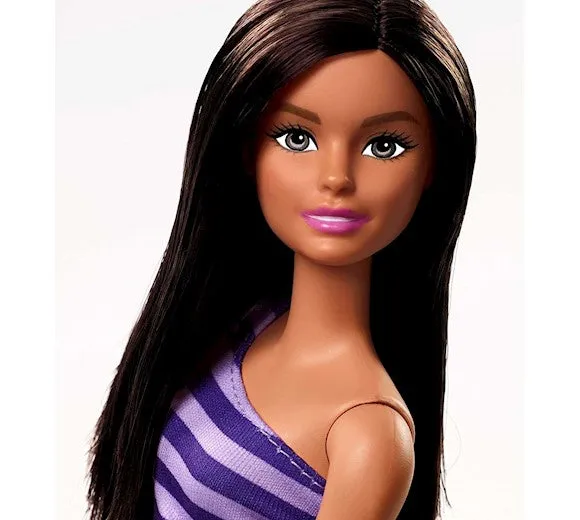 BARBIE CHARMING DOLL IN PURPLE DRESS