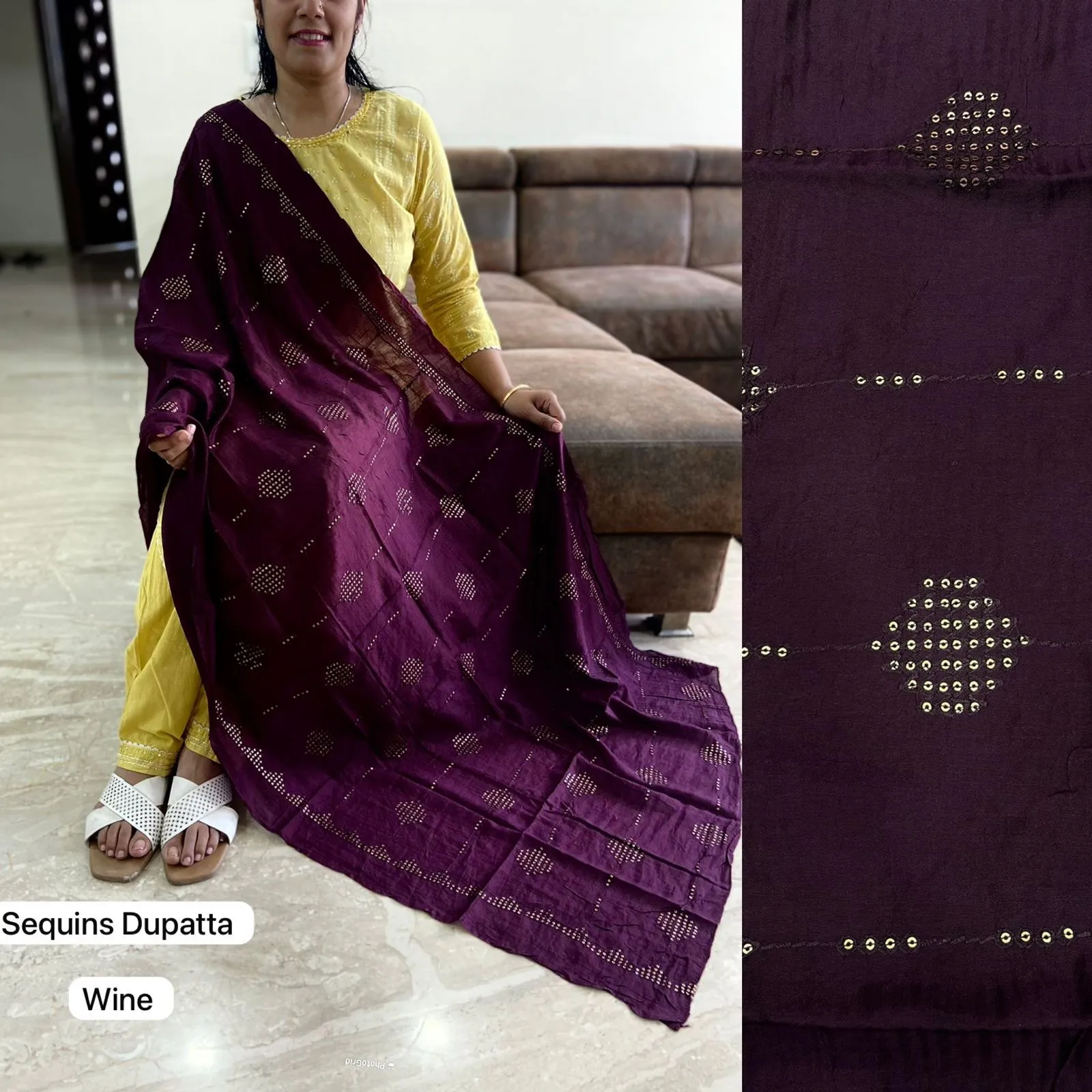 Beautiful Designer Heavy Chanderi Silk Party Wear Dupptta