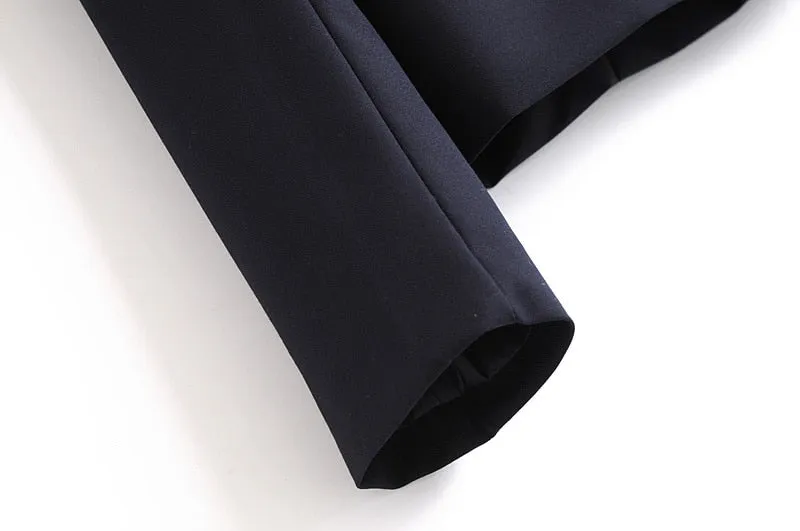 BLACK CROPPED BLAZER