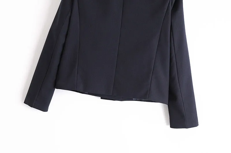 BLACK CROPPED BLAZER