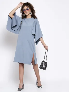 Blue Dress With Hanky Sleeve