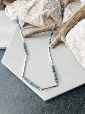 Bridgette Gemstone Bar Necklace