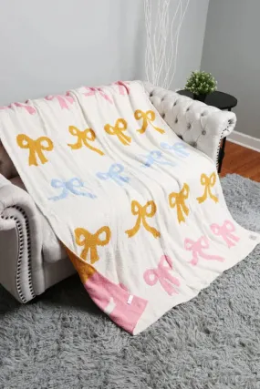 Comfy Luxe Bow Blanket