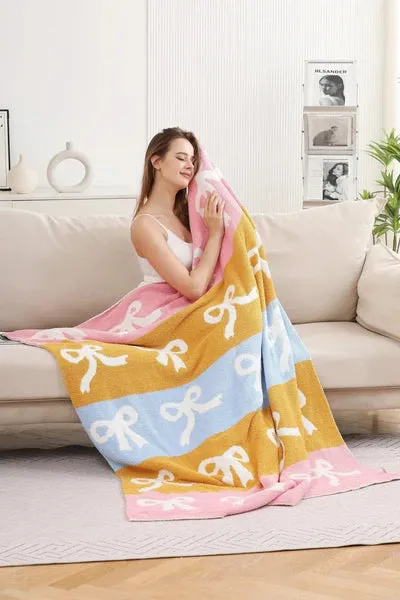 Comfy Luxe Bow Blanket