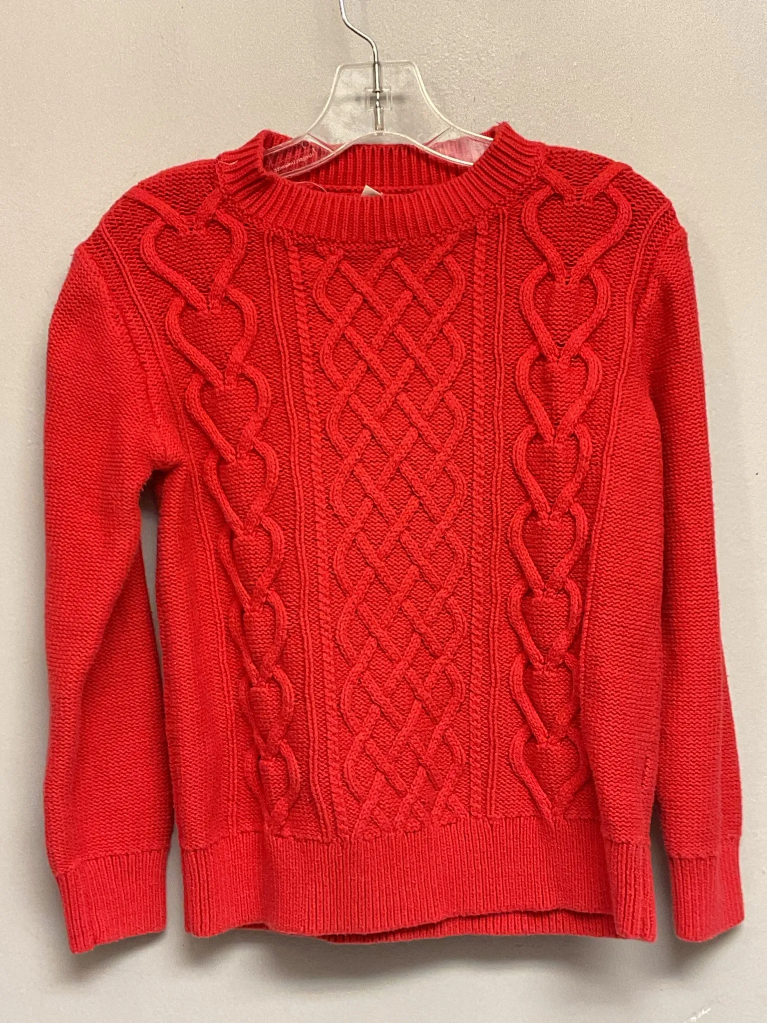 Crew Cuts Factory Size 10 Red Cotton Big Girls Sweaters & Vests