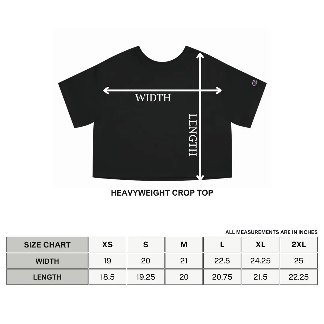 Don't Pray for Me Heavyweight Crop Top