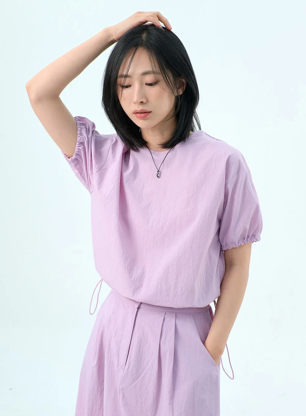 Drawstring Blouse OY318