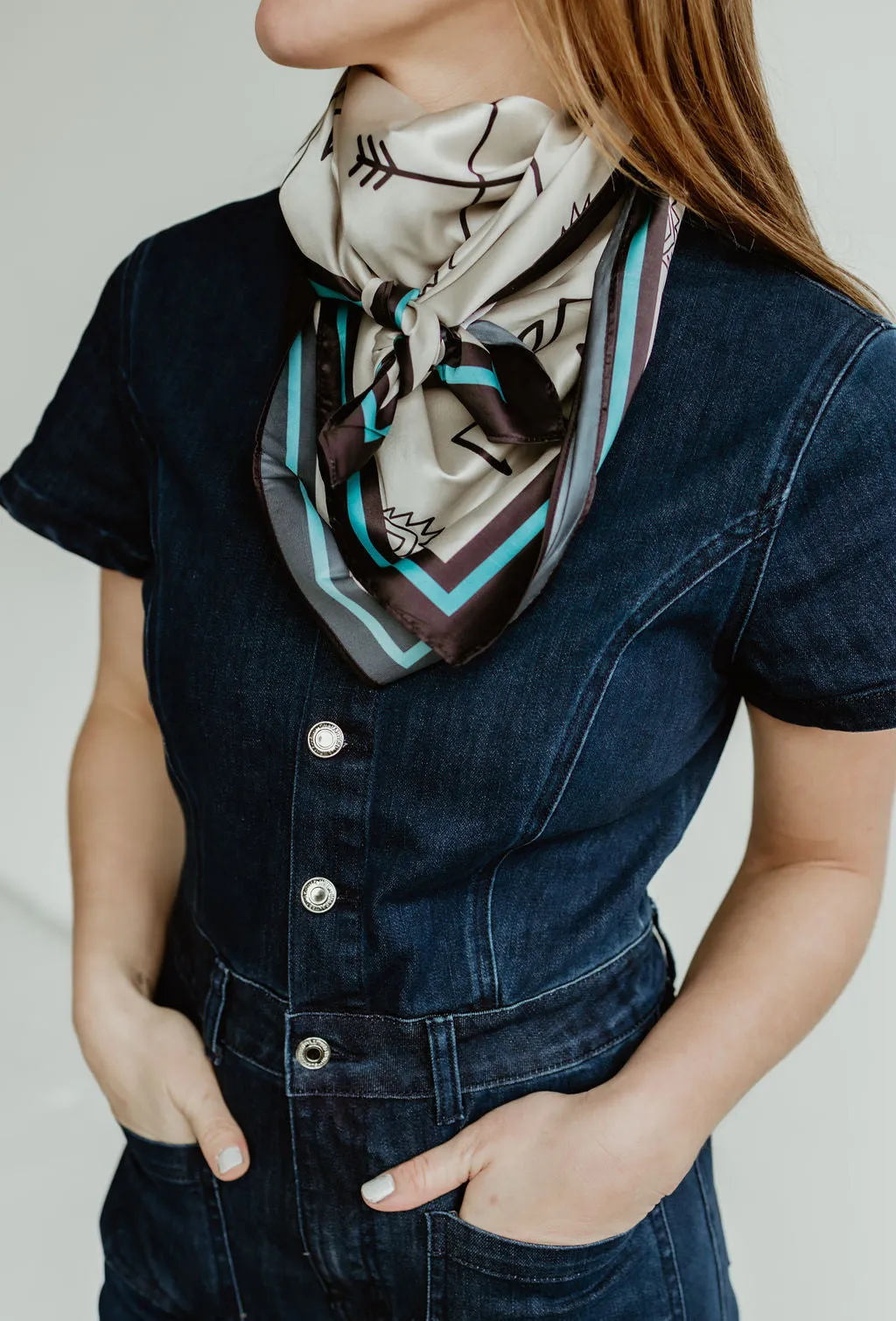 Flattering Flared Denim Jumpsuit