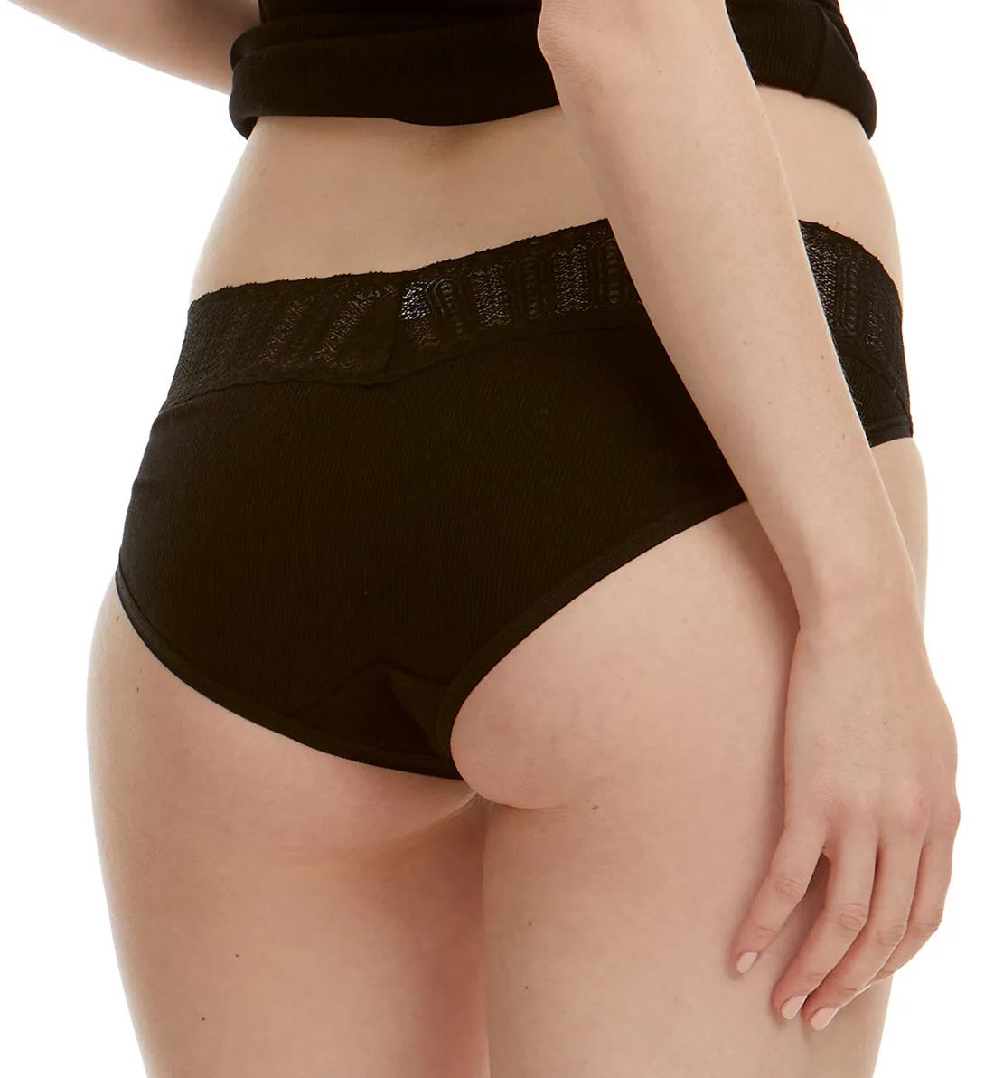 Hanky Panky Eco Rib V-kini (672371) - Black