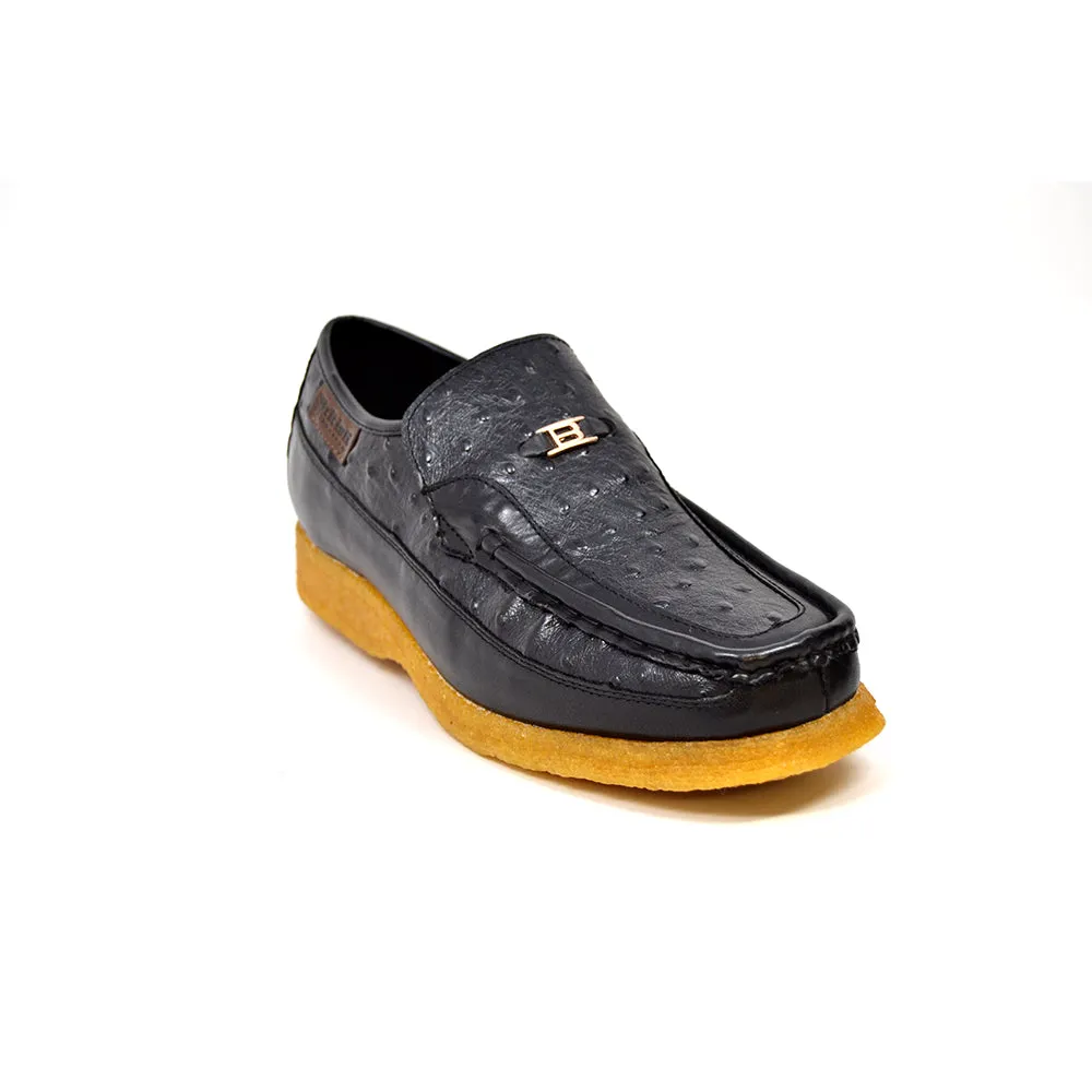 Harlem Ostrich Leather - Stylish and Comfortable Slip On Shoes