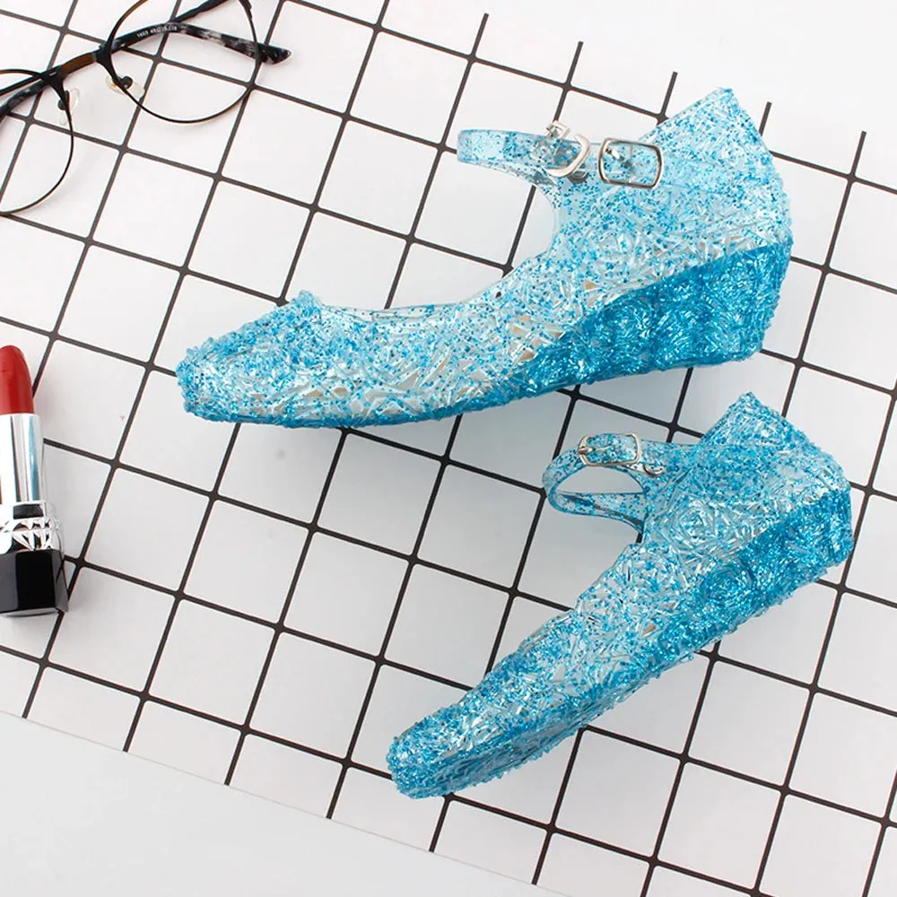 High-Heeled Girls Summer Crystal Sandals