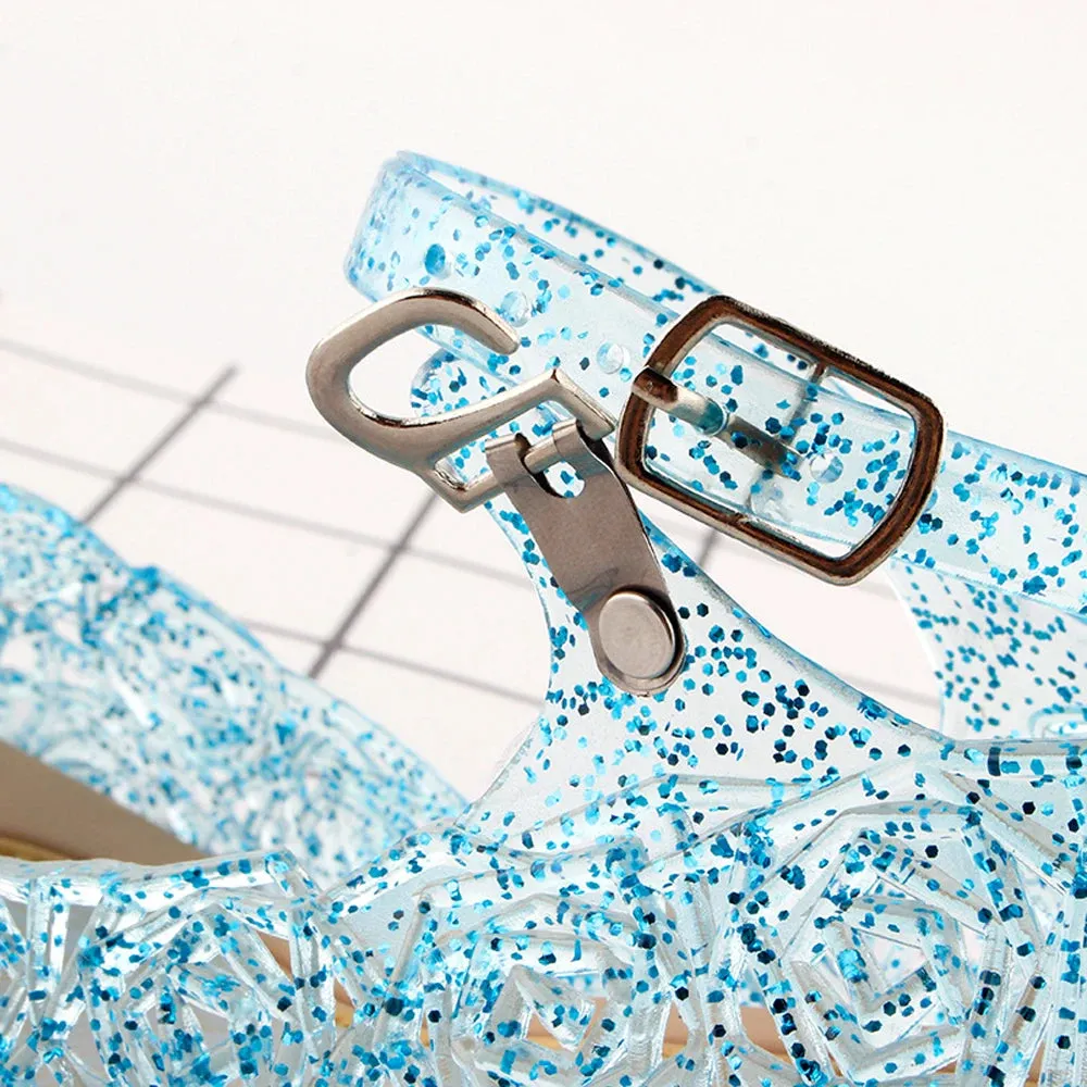 High-Heeled Girls Summer Crystal Sandals