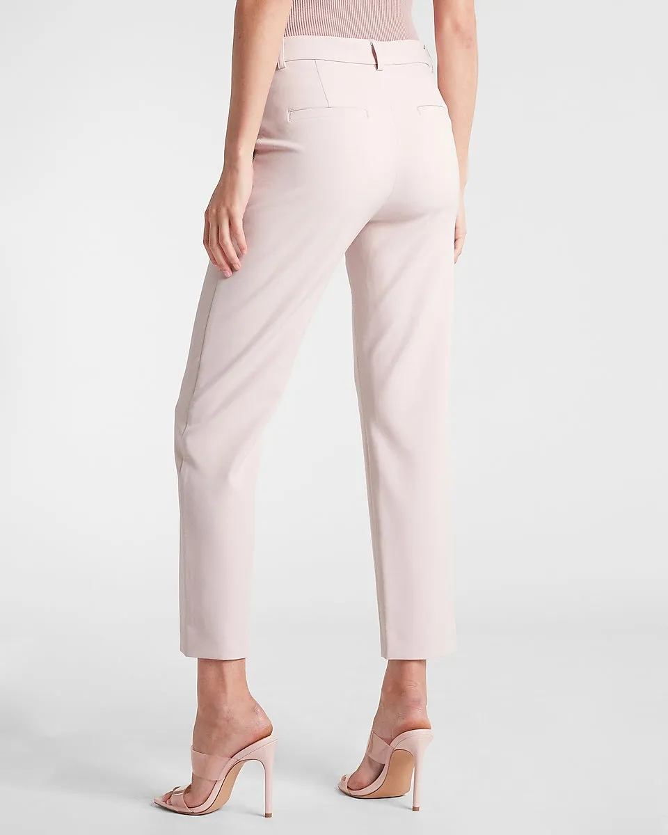 High Waisted Supersoft Twill Slim Pant in Truffle Pink