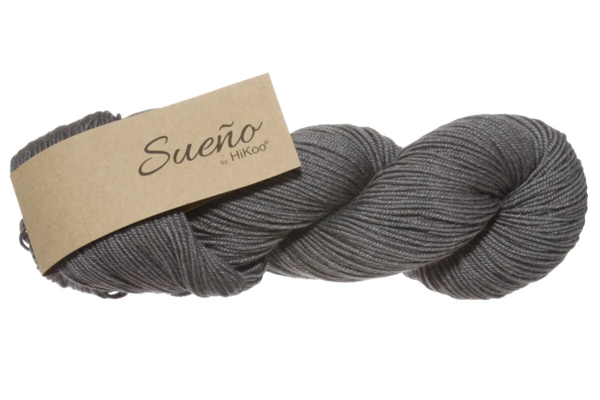 HiKoo Sueno Yarn - 1110 - Grey