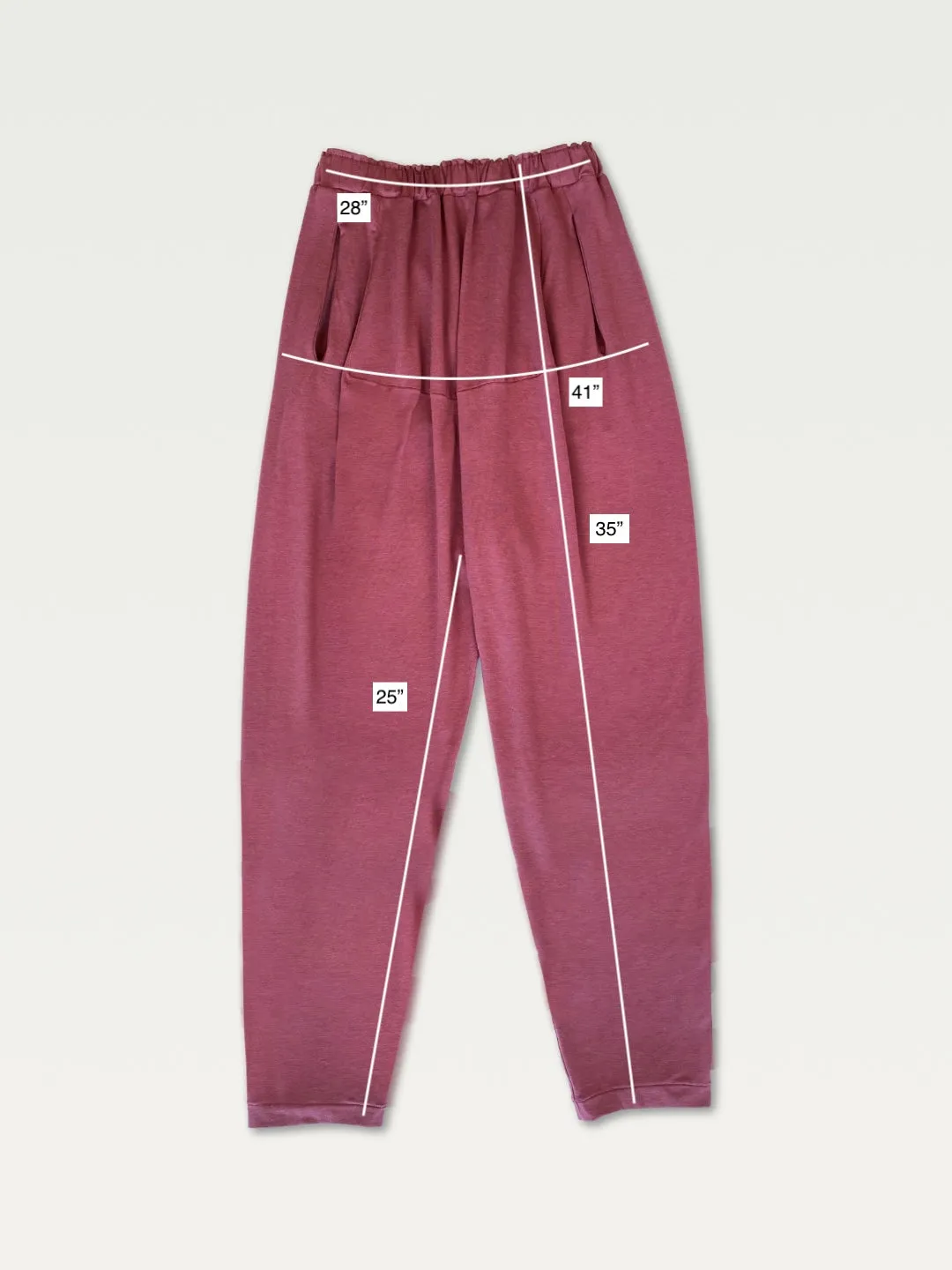 Jersey Slacks in Smoked Mauve, small / OG Price: $148.00