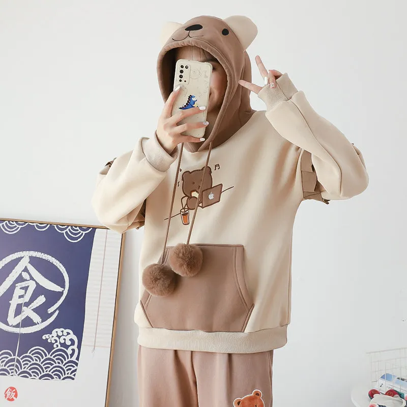 Kawaii Comfy Bear Hoodie