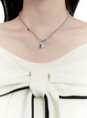 Lettering Heart Necklace CF528