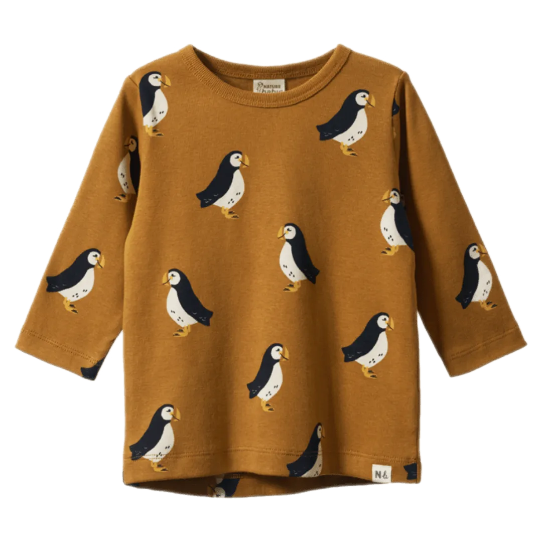 Long Sleeve River Tee - Puffin Toffee