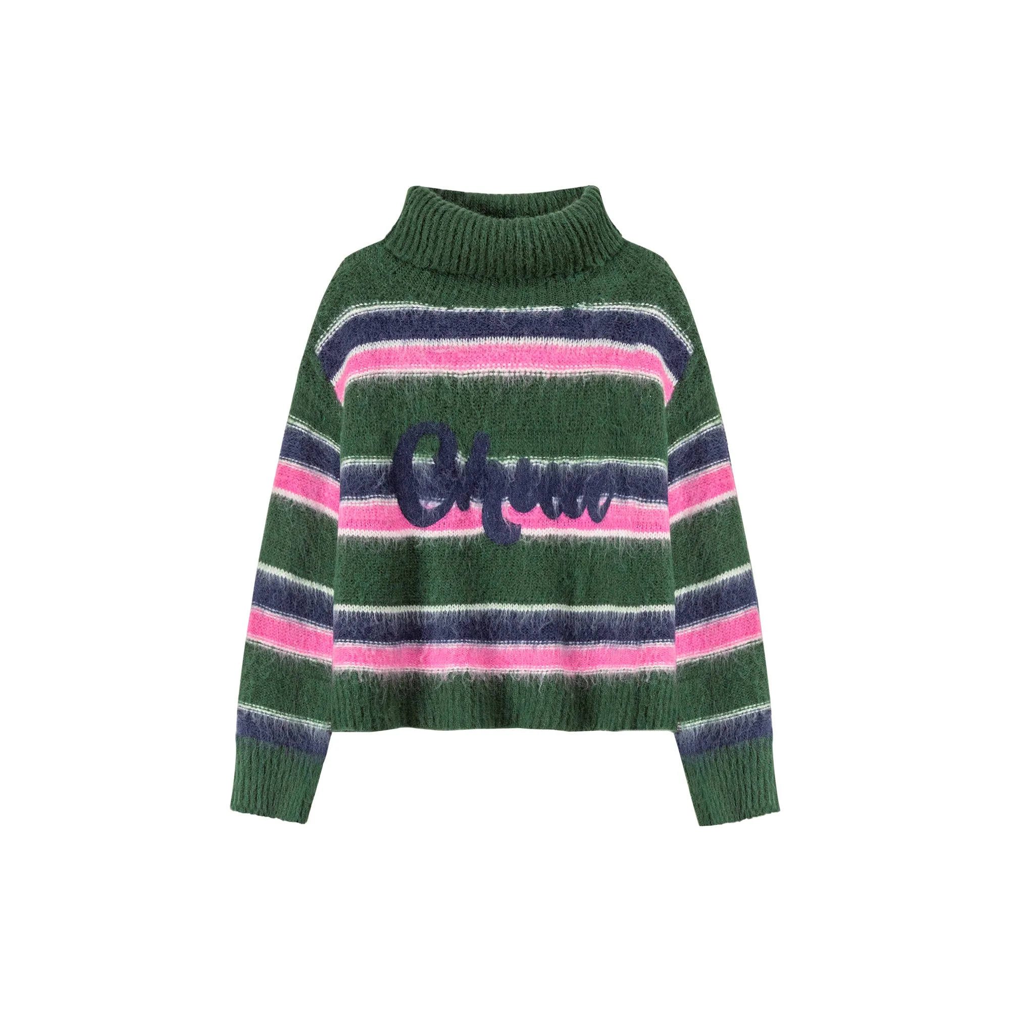 Loving You Two-Ways Stripe Knit Sweater