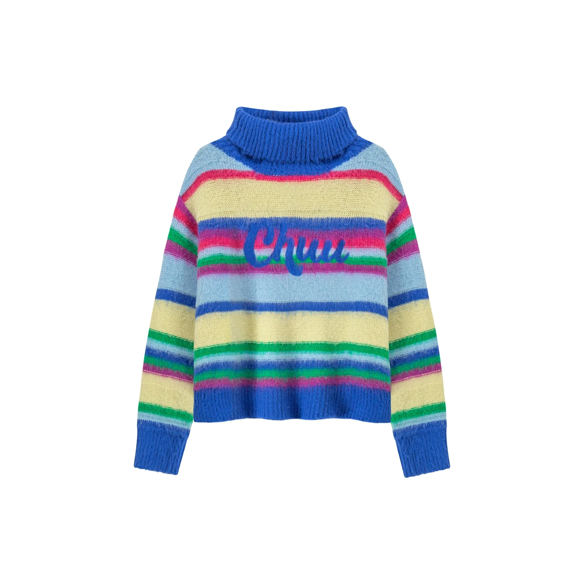 Loving You Two-Ways Stripe Knit Sweater