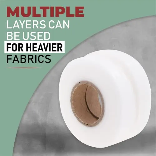 Mandala Crafts Hem Tape - Iron On Hemming Tape for Pants  No Sew Adhesive Fusing Tape for Fabric Fusion Curtains Pants Clothes