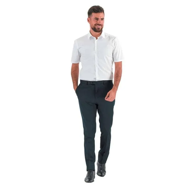 Men's White Capuccino Service Shirt Short Sleeves - LAFONT
