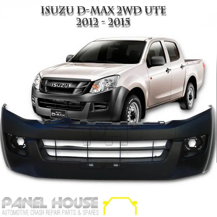 NEW Isuzu D - MAX Ute '12-'15 Front Bar Cover 2WD Plastic DMAX Bumper SX LS 2X4
