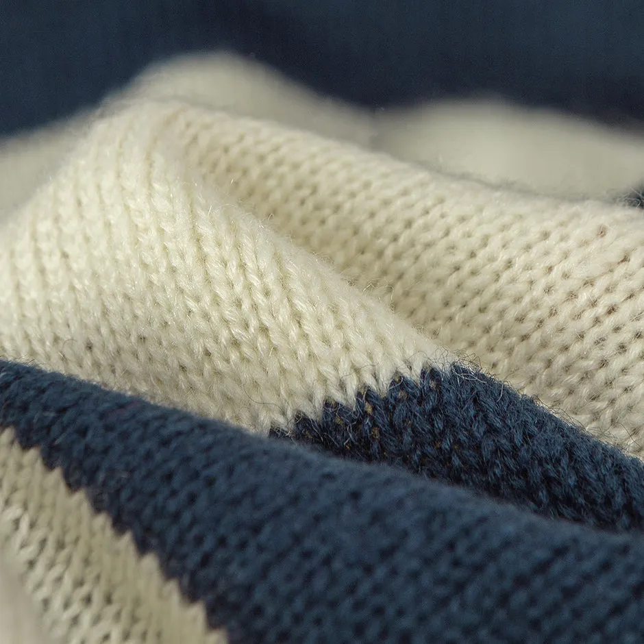 On A Speedrun Stripes Knit Sweater