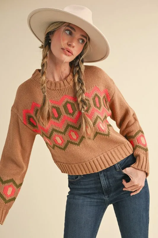 Pink Moose Sweater