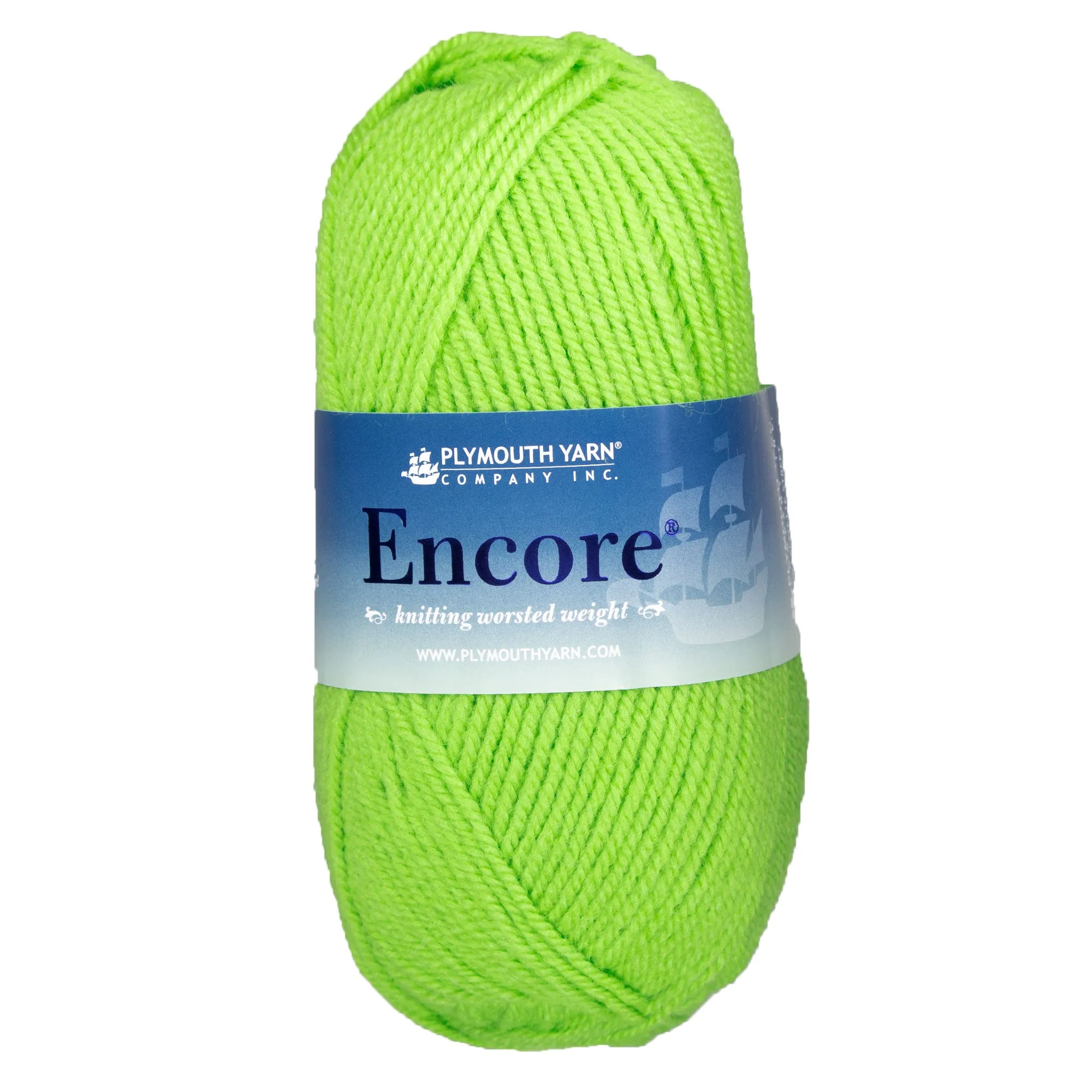 Plymouth Yarn Encore Worsted Yarn - 3335 Rio Lime