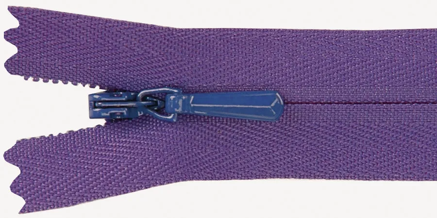 Purple -Zipper Invisible 9"