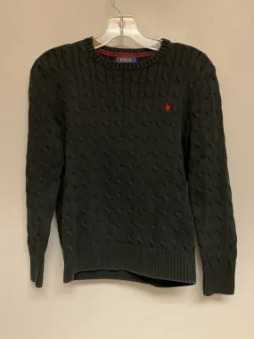 Ralph Lauren Size 14 Black Cableknit Cotton Big Boys Sweaters & Vests