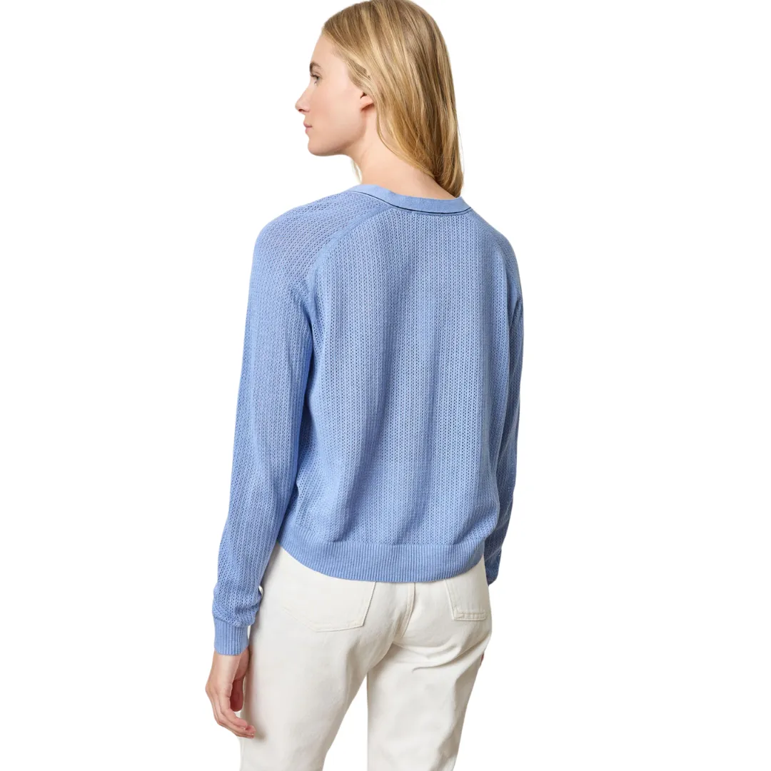 Saddle Sleeve V-Neck Cardigan