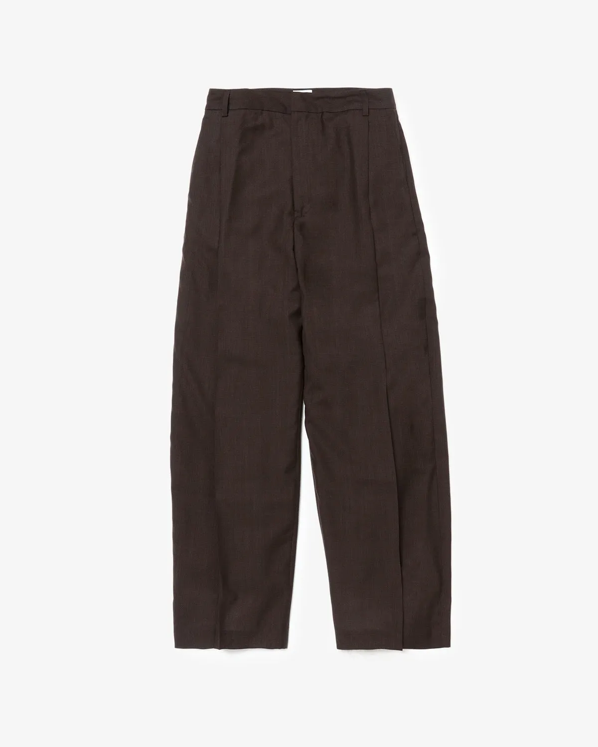 SHEER WOOL PLEATSTUCK SLACKS