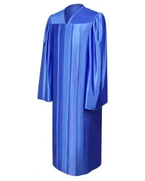 Shiny Royal Blue Bachelors Graduation Gown - College & University