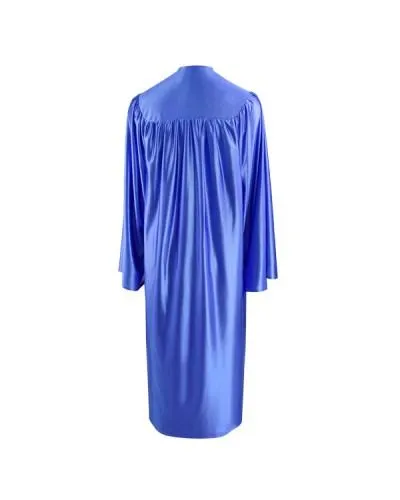 Shiny Royal Blue Bachelors Graduation Gown - College & University