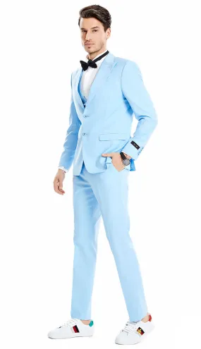 Tazzio M370SK-SKY Mens Suit