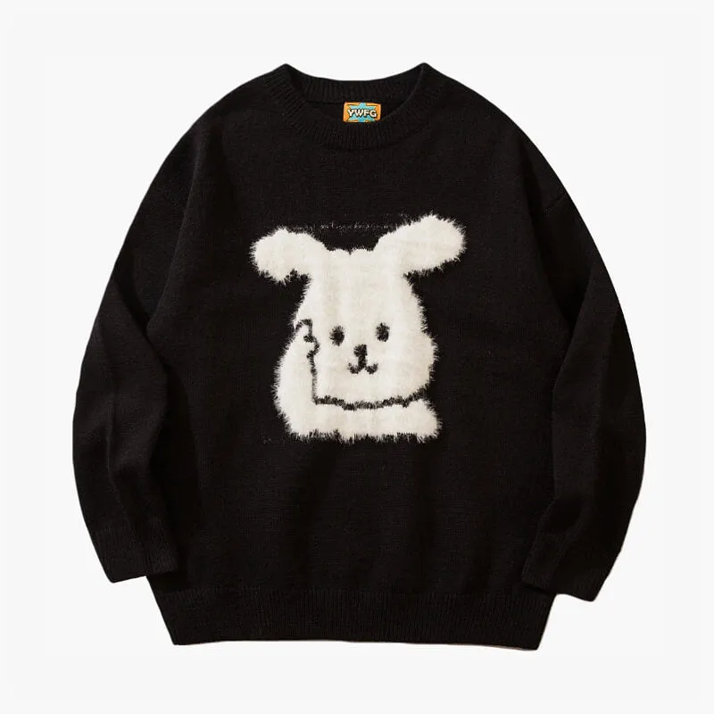 Think About It Rabbit Aesthetic Sweater