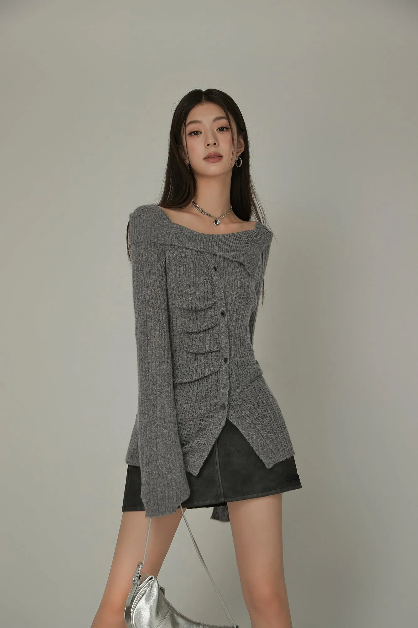 Unbalanced Off-Shoulder Knit Sweater