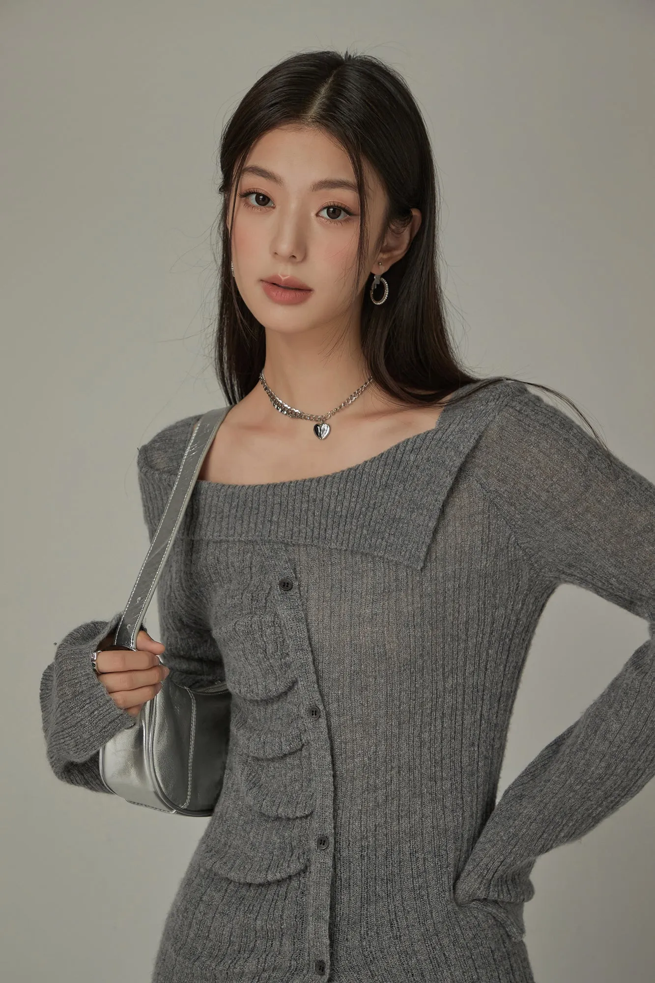 Unbalanced Off-Shoulder Knit Sweater