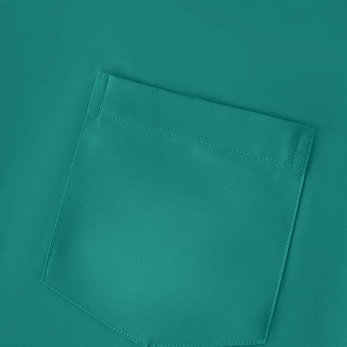 Uniform Unicorn Men's Formal Empress Teal Shirt - Slim Fit Long Sleeve with Pocket | Office Wear | Formal Wear | Daily Wear(Shirt_Empress Teal)