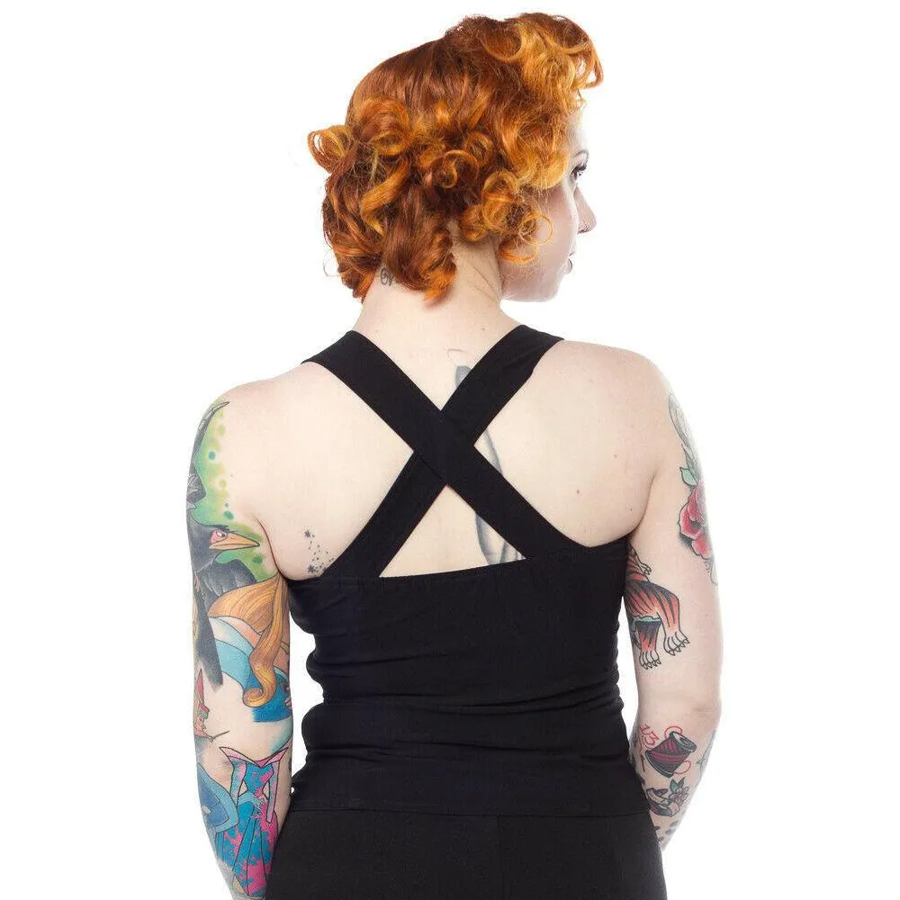 Veronica Black Womens Top
